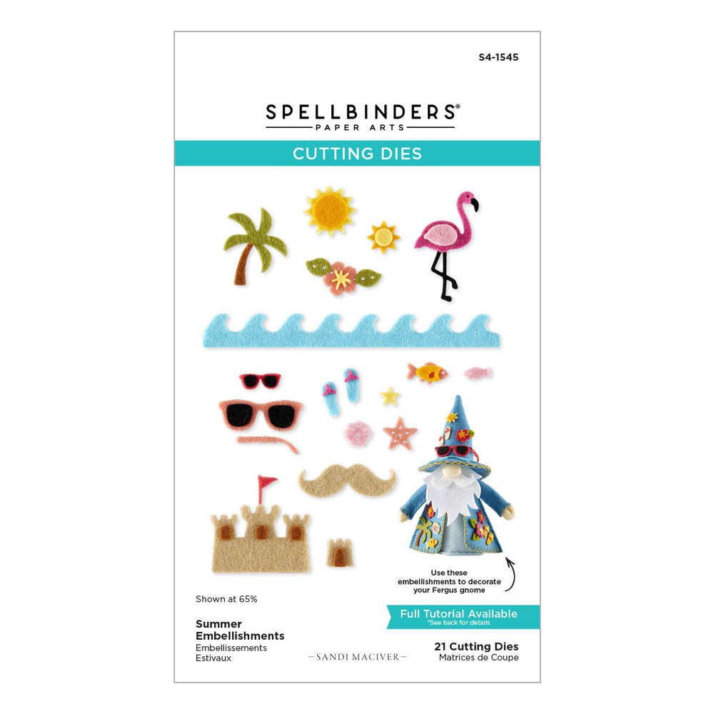 Summer Embellishments Etched Dies by Sandi MacIver