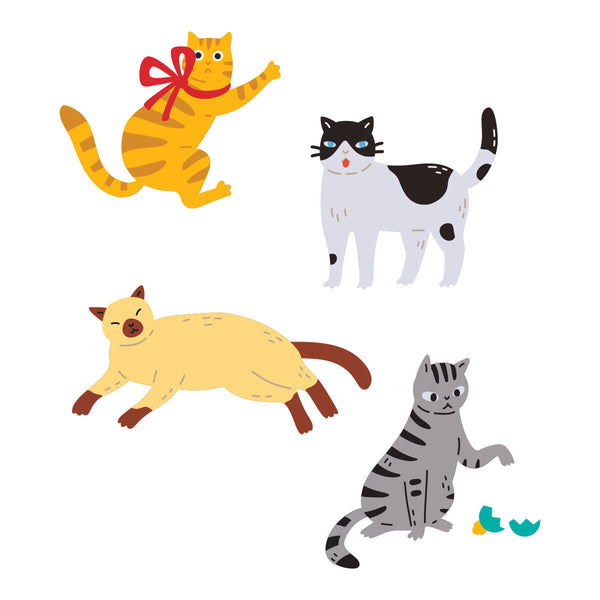 Christmas Cats Etched Dies by Yana Smakula