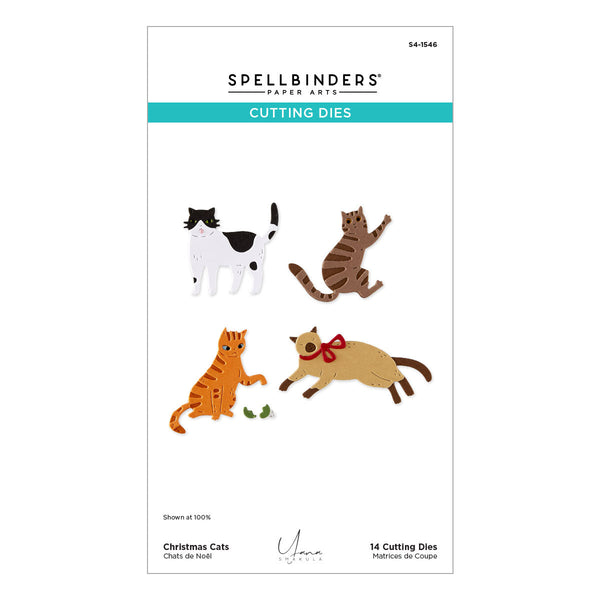 Christmas Cats Etched Dies by Yana Smakula