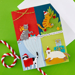 Christmas Cats Etched Dies by Yana Smakula