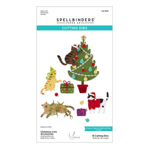 Christmas Cats Accessories Etched Dies by Yana Smakula