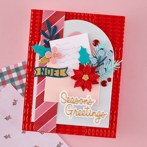 Festive Floral Mix Etched Dies