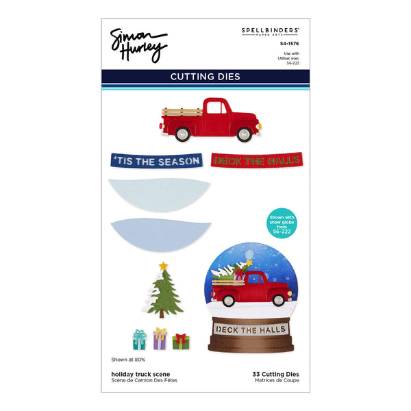 Holiday Truck Scene Etched Dies by Simon Hurley