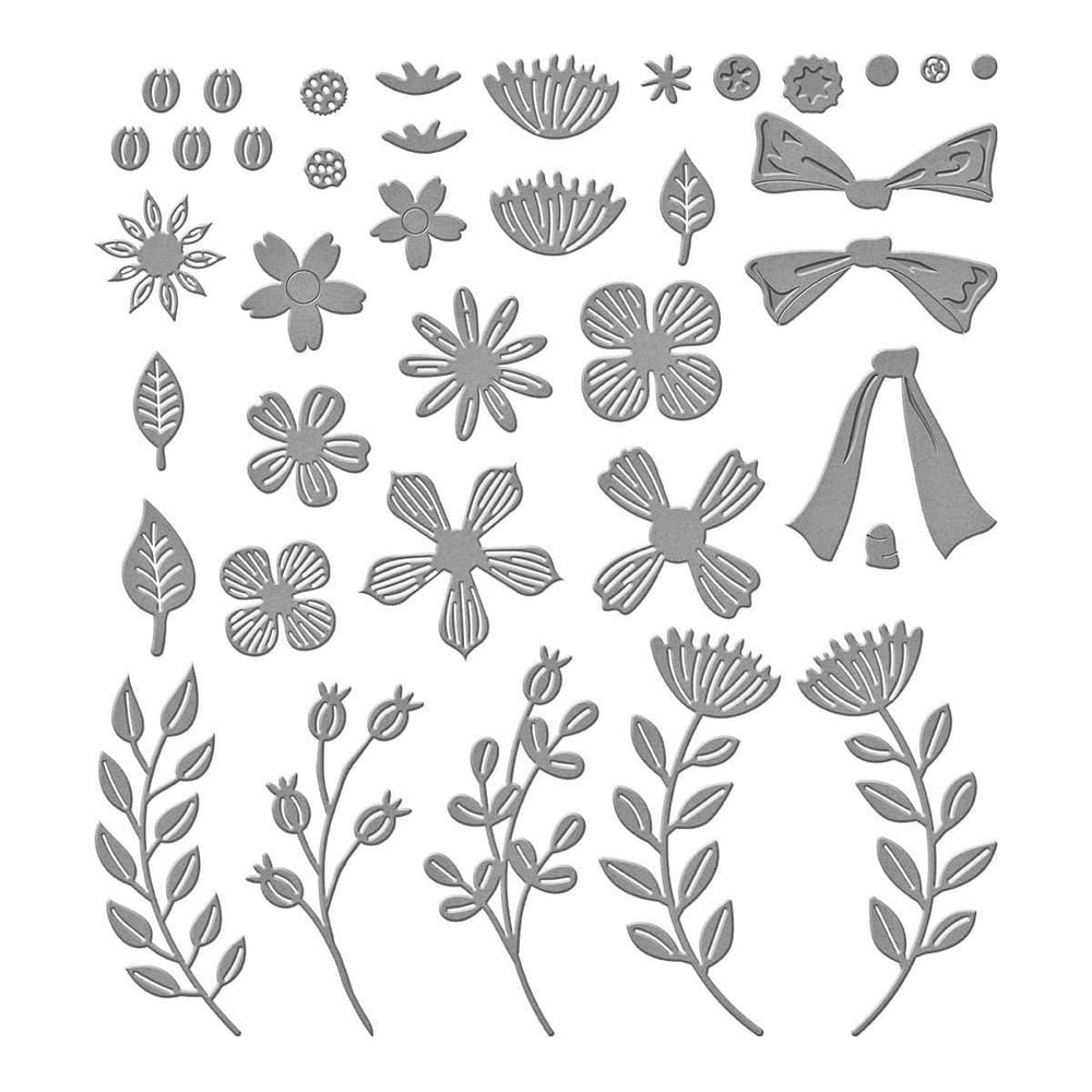 Garden Wreath Add-Ons Etched Dies by Suzanne Hue