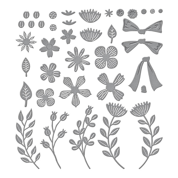 Garden Wreath Add-Ons Etched Dies by Suzanne Hue