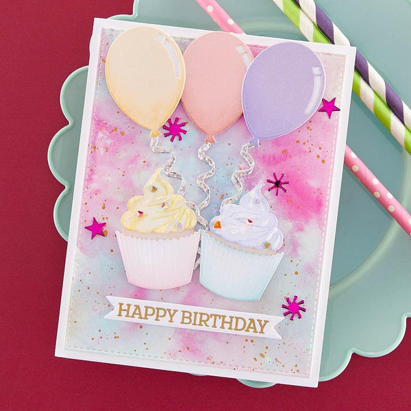 Birthday Wreath Add-Ons Etched Dies by Suzanne Hue
