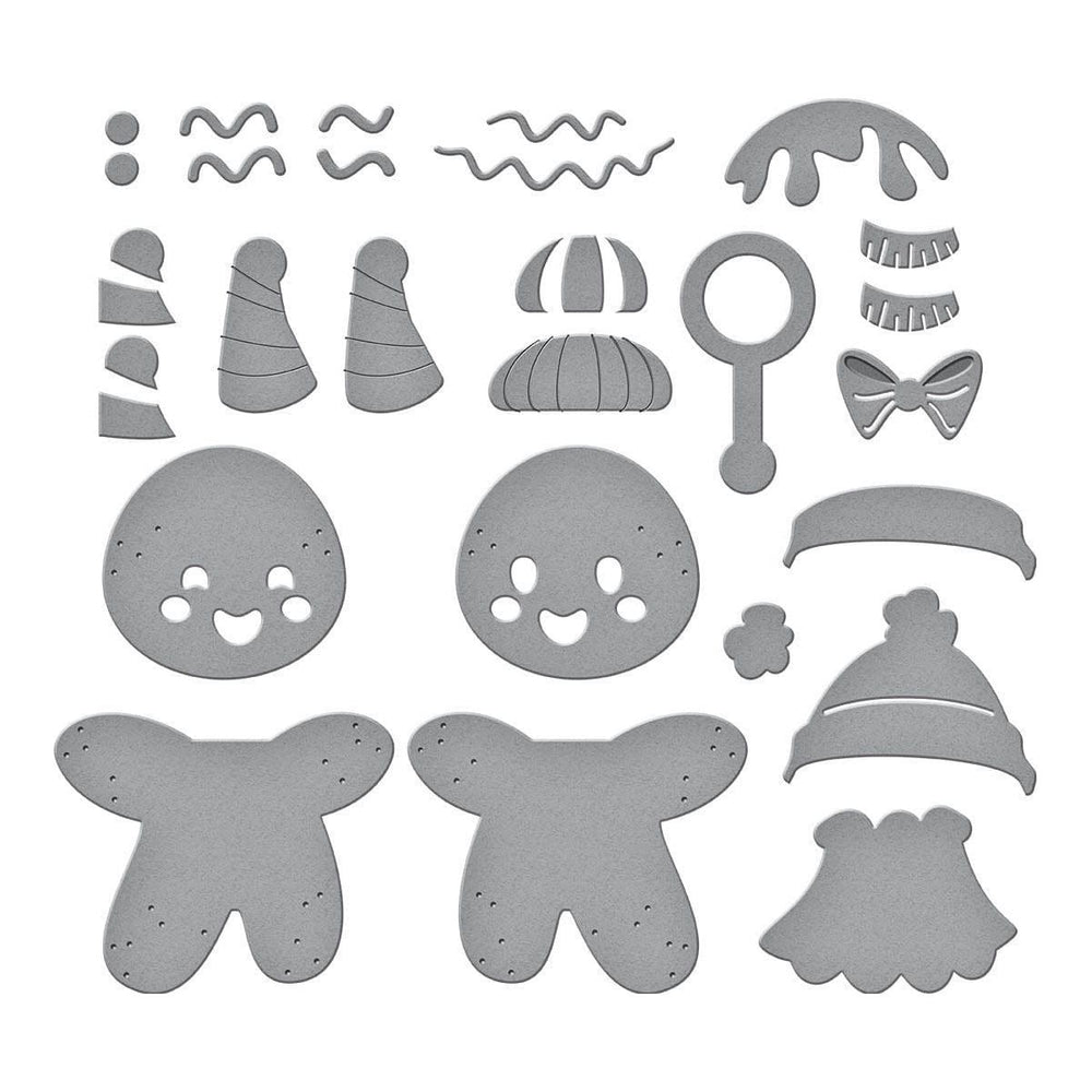 Dancin' Gingerbread Etched Dies