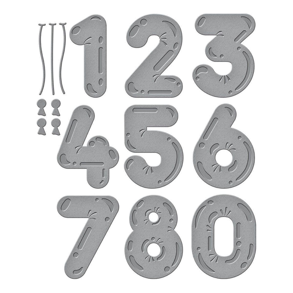 Birthday Balloons Etched Dies