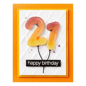 Birthday Balloons Etched Dies