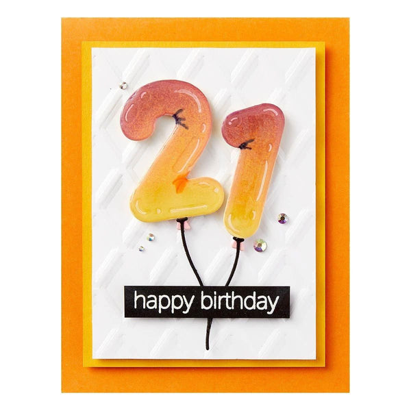 Birthday Balloons Etched Dies