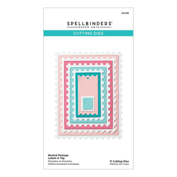 Nested Postage Labels & Tag Etched Dies