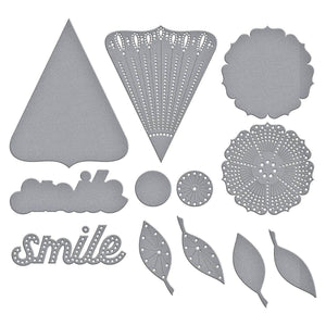 Stitched Petal Bloom Etched Dies from the Storytelling by Spellbinders Scrapbooking Collection Dies