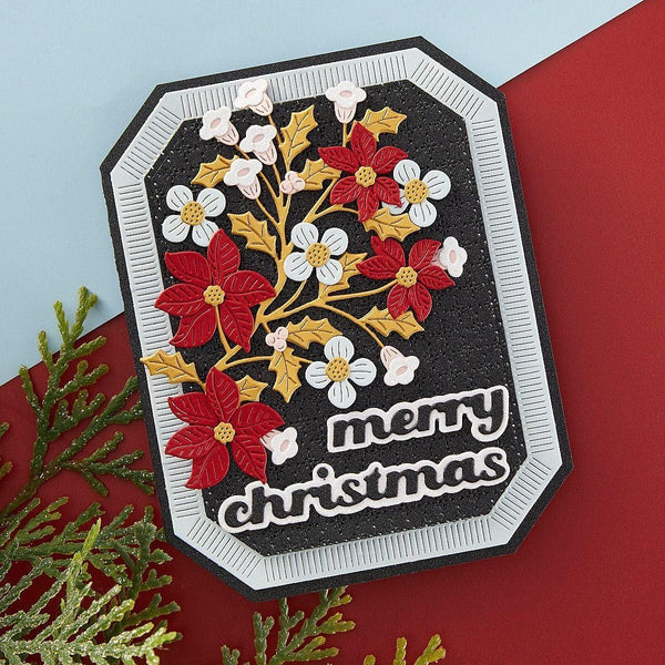 Christmas Greetings Etched Dies