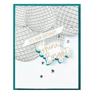 Disco Balls Etched Dies from the Shine Bright Collection by Carissa Wiley