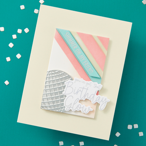 Sparkle On Sentiments Press Plate & Die Set from the Shine Bright Collection by Carissa Wiley