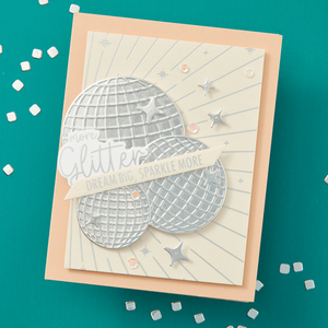 Sparkle On Sentiments Press Plate & Die Set from the Shine Bright Collection by Carissa Wiley