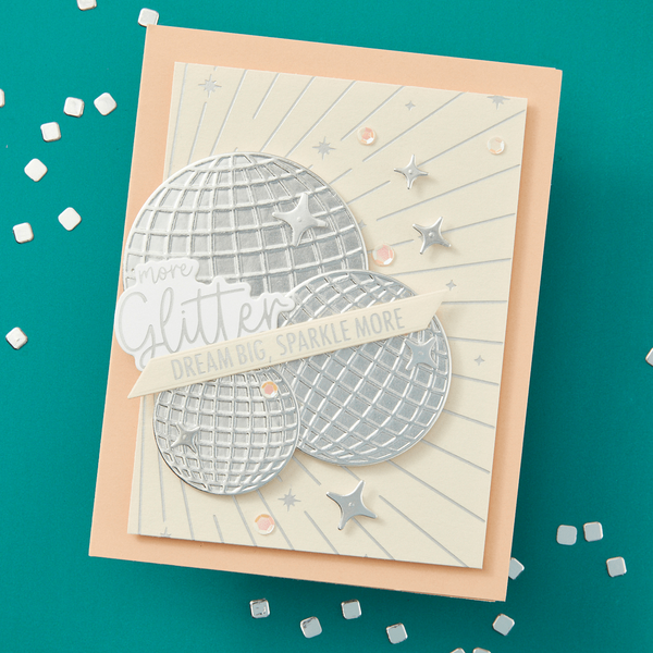Shine Bright Sentiment Strips Press Plate & Die Set from the Shine Bright Collection by Carissa Wiley