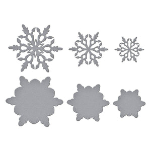 Layering Snowflakes Etched Dies by Simon Hurley