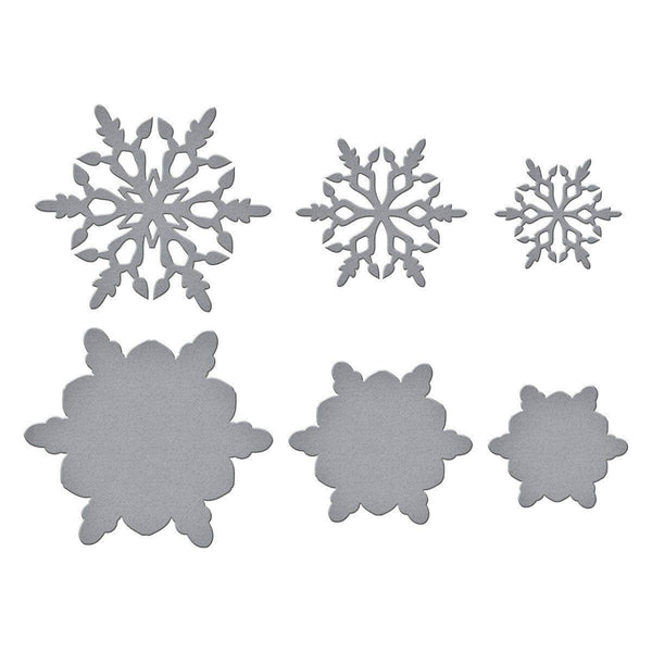Layering Snowflakes Etched Dies by Simon Hurley