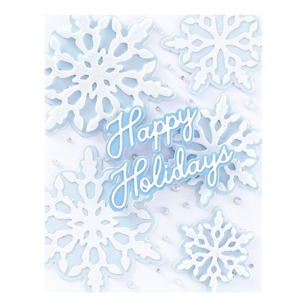 Layering Snowflakes Etched Dies by Simon Hurley
