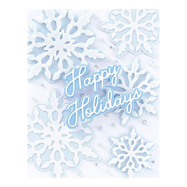 Layering Snowflakes Etched Dies by Simon Hurley