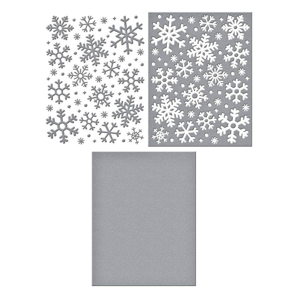 Frozen Flurries Etched Dies by Simon Hurley