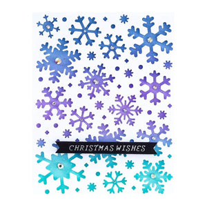 Frozen Flurries Etched Dies by Simon Hurley