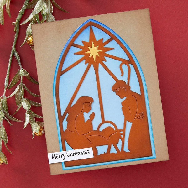 Christmas Morn Nativity Etched Dies by Stampendous