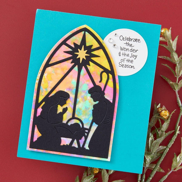 Christmas Morn Nativity Etched Dies by Stampendous