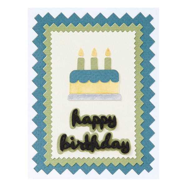 Pinking Edge Birthday Add-Ons Etched Dies by Wendy Vecchi
