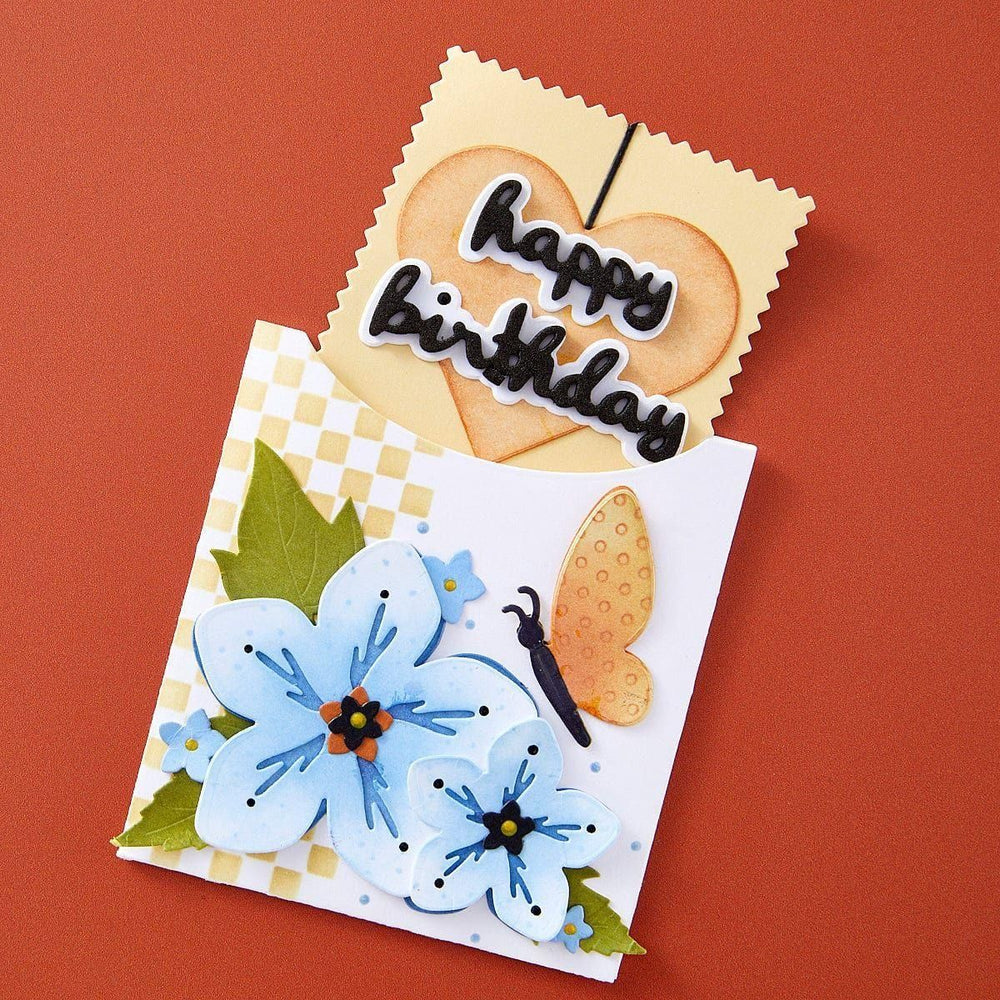 Pinking Edge Birthday Add-Ons Etched Dies by Wendy Vecchi