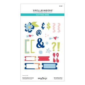 Punctuation & Icons Etched Dies from the Just Sayin' Collection by Kelly Bangs