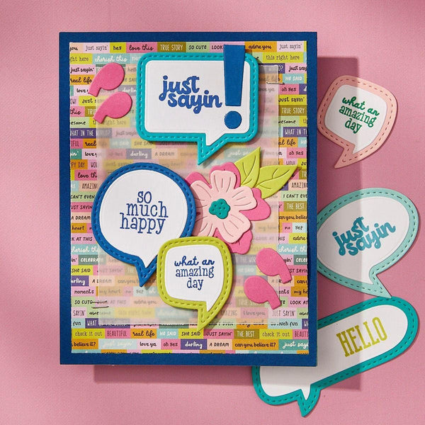 Just Sayin' 12"" x 12"" Printed Paper Pack from the Just Sayin' Collection by Kelly Bangs