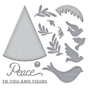 Peace Dove  Etched Dies from the Season of Wonder Collection by Stampendous