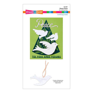 Peace Dove  Etched Dies from the Season of Wonder Collection by Stampendous