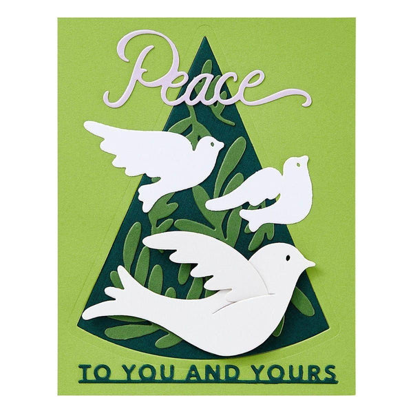 Peace Dove  Etched Dies from the Season of Wonder Collection by Stampendous