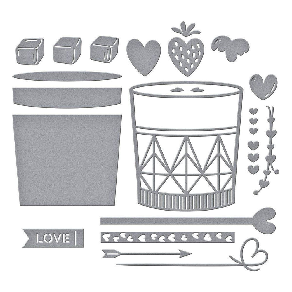 Love on the Rocks Etched Dies