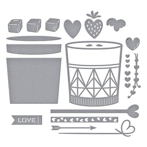 Love on the Rocks Etched Dies