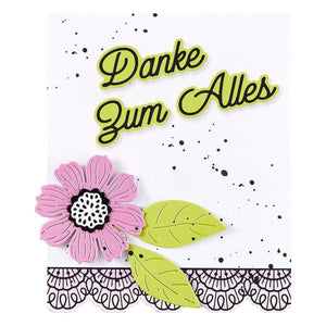 German Everyday Sentiments Etched Dies