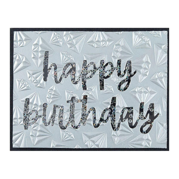 Birthday Cheers Etched Dies from the Bougie Birthday Collection by Nina Boettcher