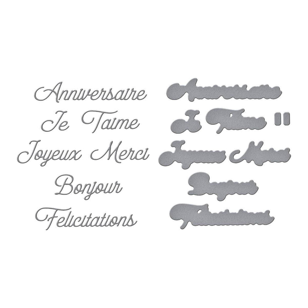 French Everyday Sentiments Etched Dies