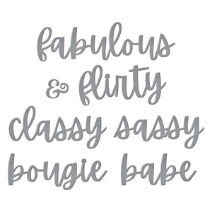 Fabulous Birthday Etched Dies from the Bougie Birthday Collection by Nina Boettcher