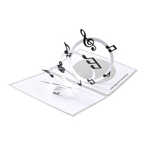Musical Notes & Stave Pop-Up Etched Dies by Bibi Cameron