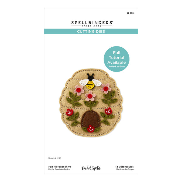 Felt Floral Beehive Etched Dies by Nichol Spohr