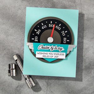 Speedometer Etched Dies by Mindy Eggen