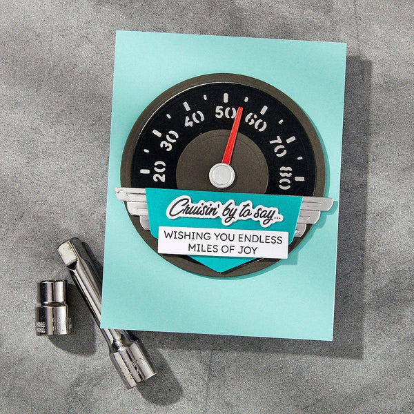 Speedometer Etched Dies by Mindy Eggen