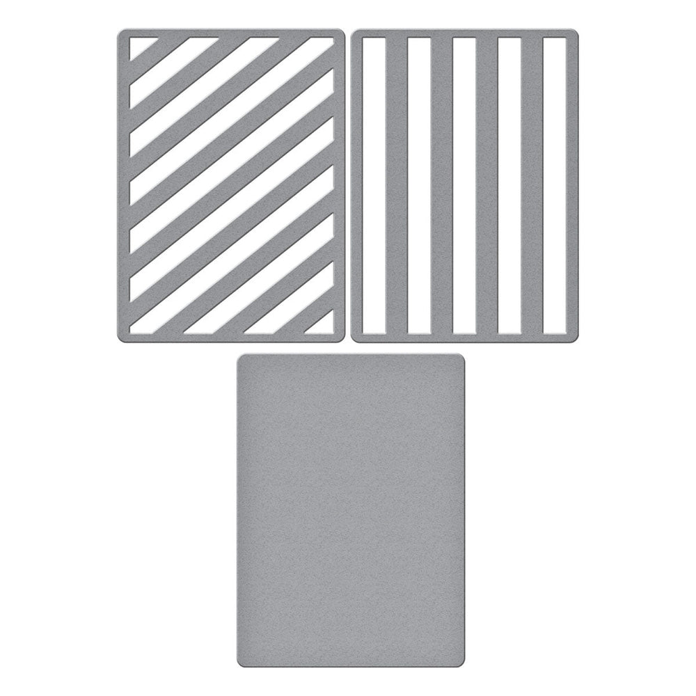 Lots of Stripes Etched Dies by Lisa Horton