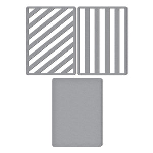 Lots of Stripes Etched Dies by Lisa Horton
