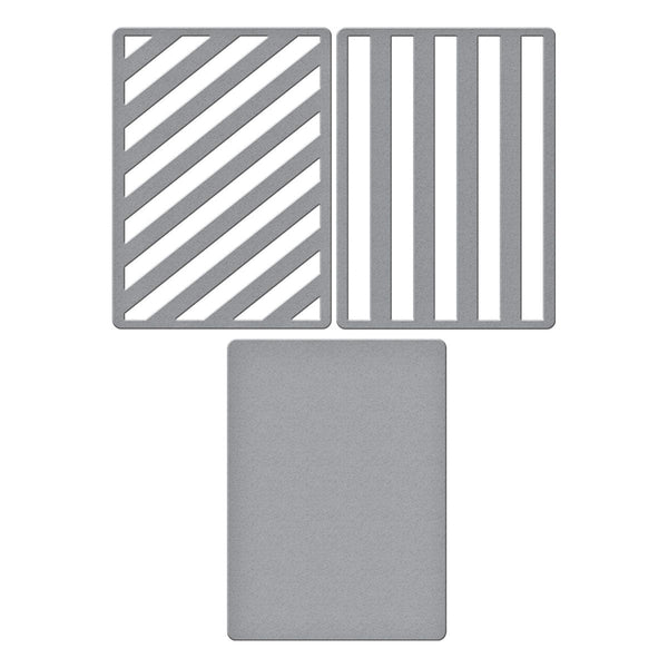 Lots of Stripes Etched Dies by Lisa Horton
