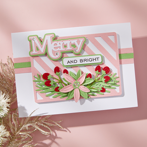 Merry Sentiments Clear Stamp & Die Set by Lisa Horton